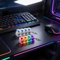 Blue LED Mechanical Keyboard Switch Fidget Keychain Glow